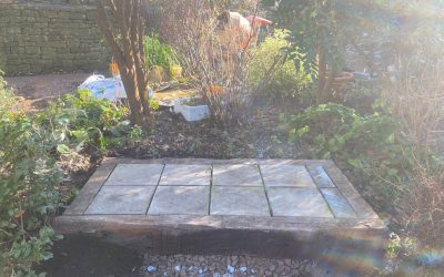 Shed base and garden hard standing in Bradford on Avon