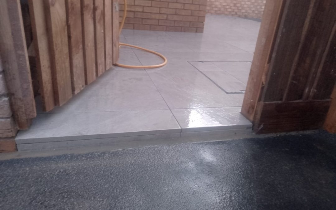 porcelain patio in Weston-super-Mare