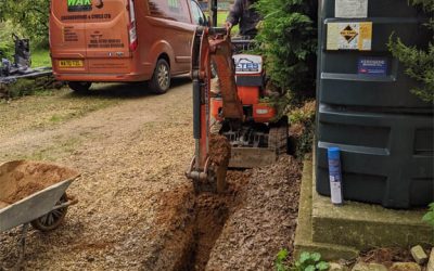 New Water Pipe from Mains to House in Bromham
