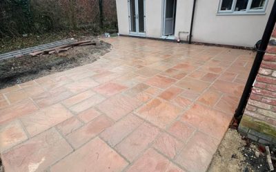 Patio in Upton Scudamore