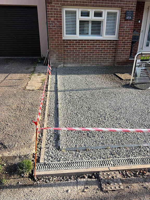 Resin driveway edging and base preparation